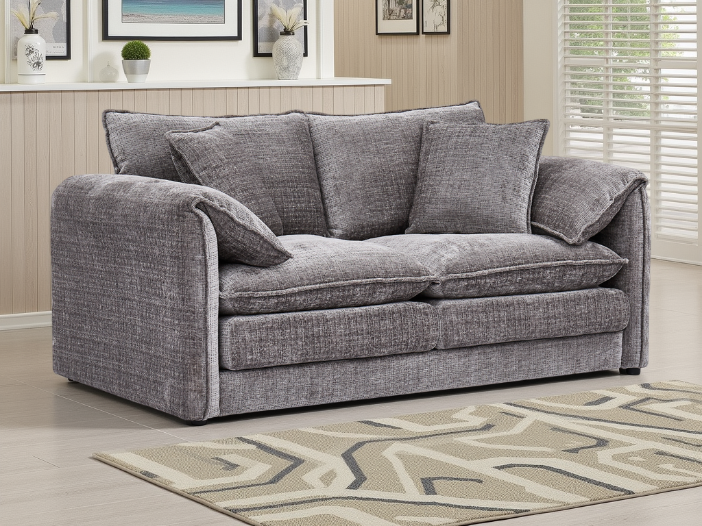 Sonia Sofa Grey 2 Seater - premium sofa with free Isle of Man and UK delivery