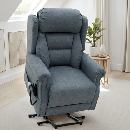 Faith Rise and Recline Chair Grey from Dreamy - sofa with free Isle of Man and UK delivery
