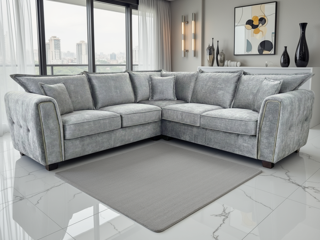 Selina Sofa Grey Large Corner - Sofas for sale
