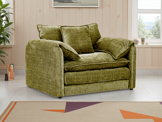 Sonia Sofa Green Armchair - premium armchair with free Isle of Man and UK delivery