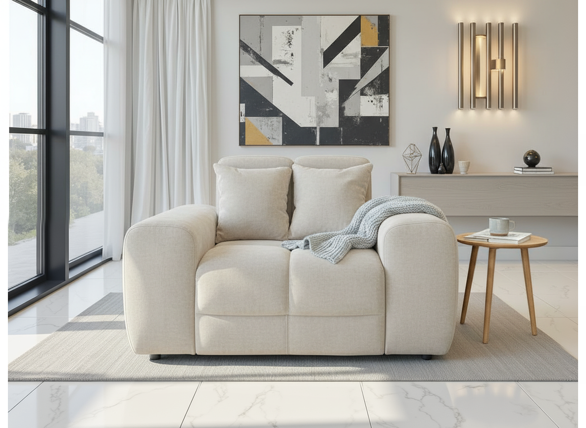 Joanna Sofa Natural Armchair from Dreamy - sofa with free Isle of Man and UK delivery