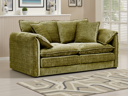 Sonia Sofa Green 2 Seater - premium sofa with free Isle of Man and UK delivery