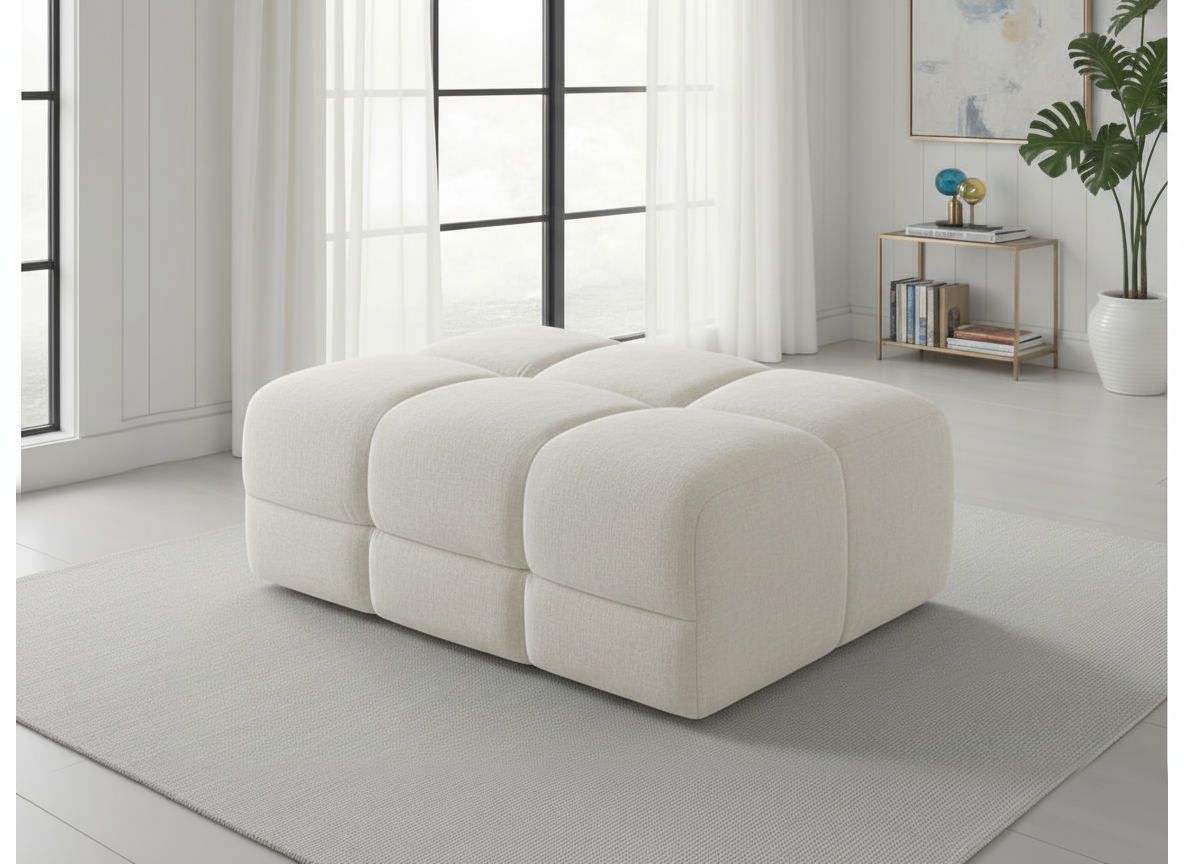 Joanna Sofa Natural Footstool from Dreamy - sofa with free Isle of Man and UK delivery