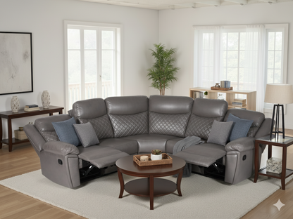 Mya Recliner Sofa Grey Large Corner from Dreamy - sofa with free Isle of Man and UK delivery